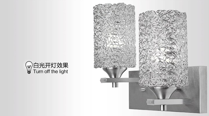 LED现代壁灯白光灯开灯效果