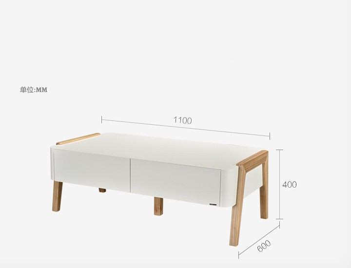F15803BA长几联邦茶几的尺寸规格大小