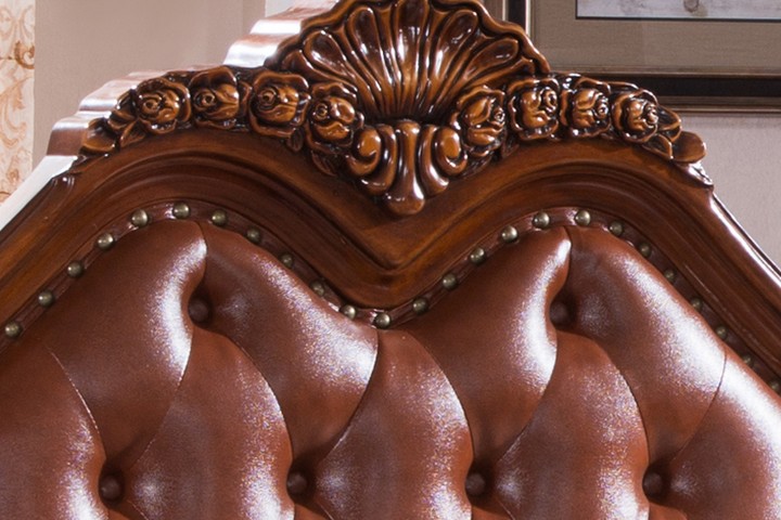 鹏叶家具床的局部展现