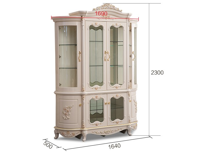 ML-J103米斯兰达欧式酒柜的尺寸展示